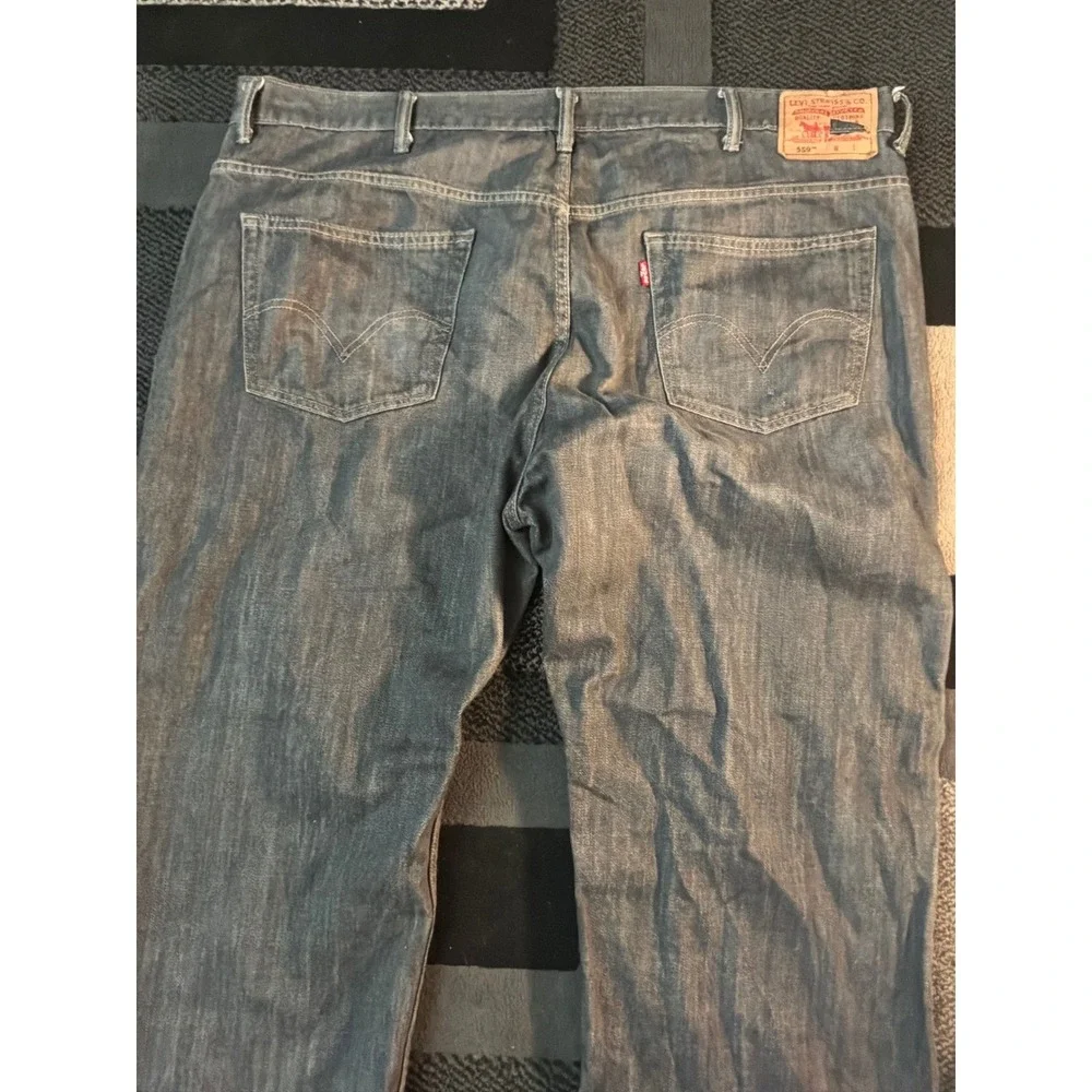 Levi's 569 Loose Straight Jeans Mens 48x30 Dark‎ Wash Excellent